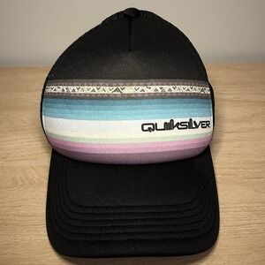 Quiksilver Sun Faded India Ink Adjustable Trucker Hat Surf Coastal‎ Casual Style